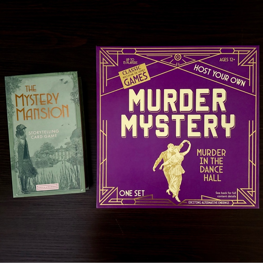 Murder Mystery Game Bundle—Dance Hall Party & Mystery Mansion Storytelling Cards